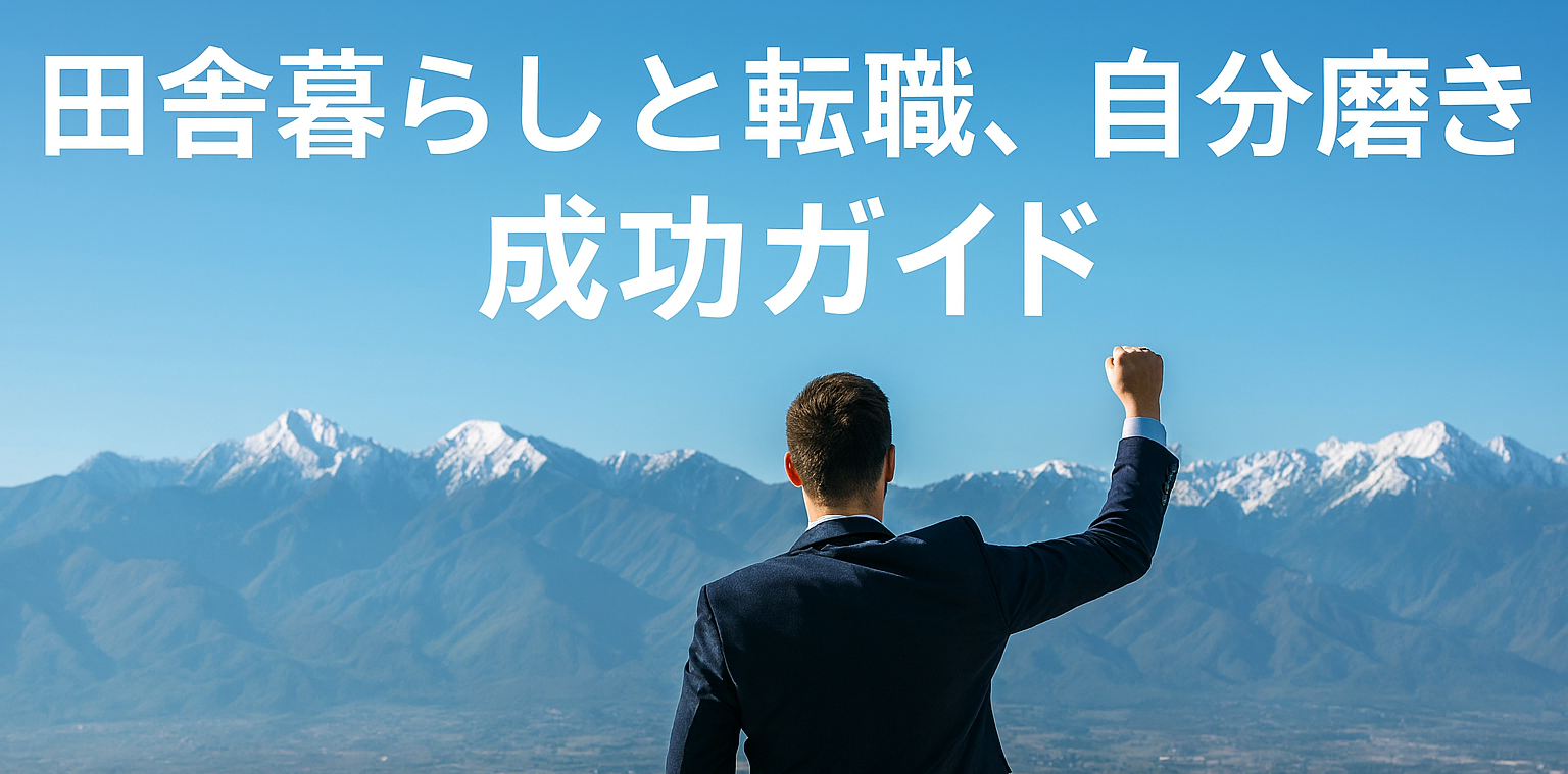 田舎暮らしと転職、自分磨きの成功ガイド